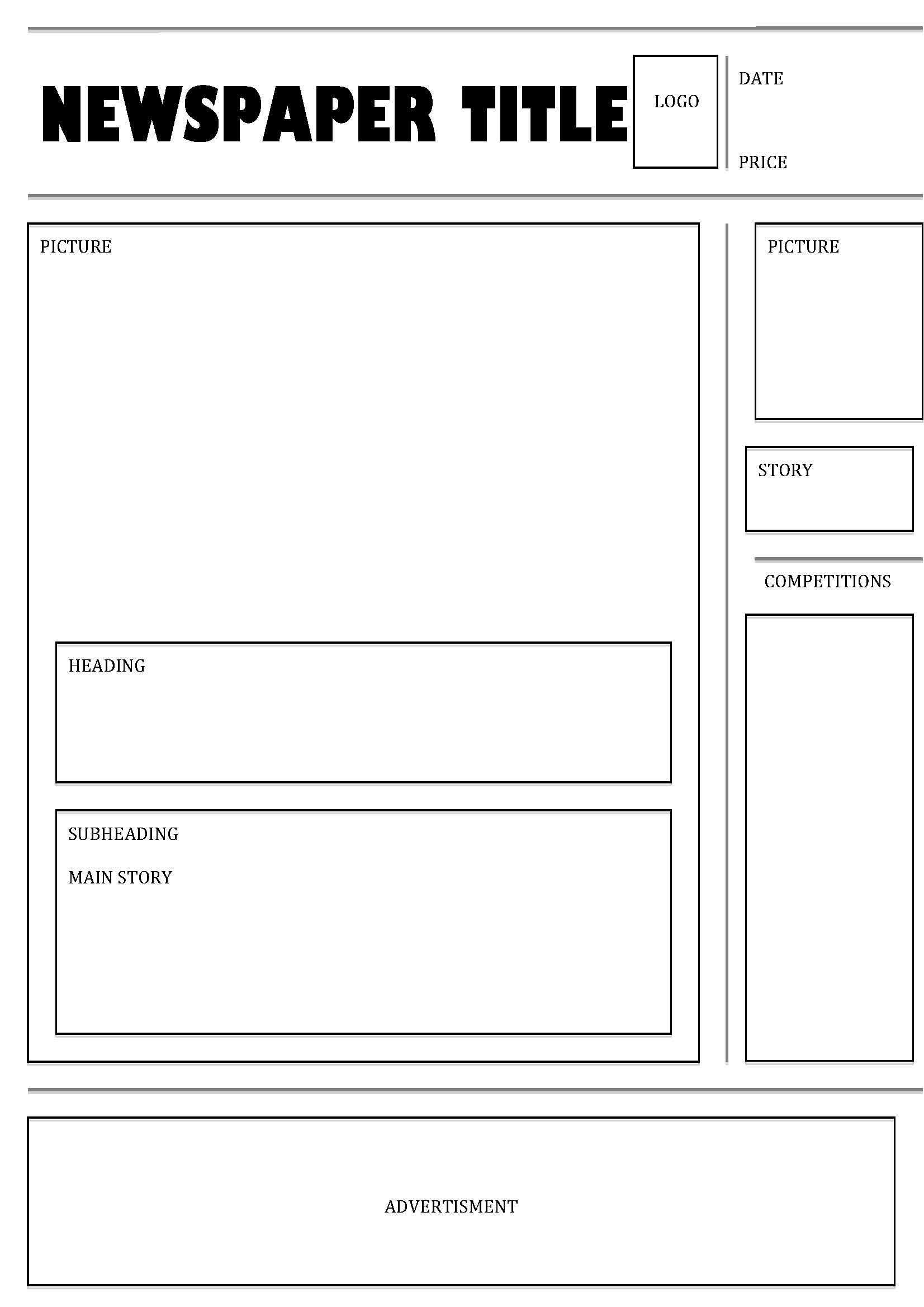 Free Printable Classroom Newspaper Template