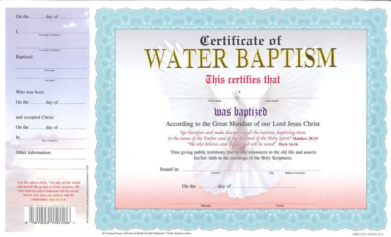 Nice Baptism Certificate Pictures Premium Free Printable throughout
