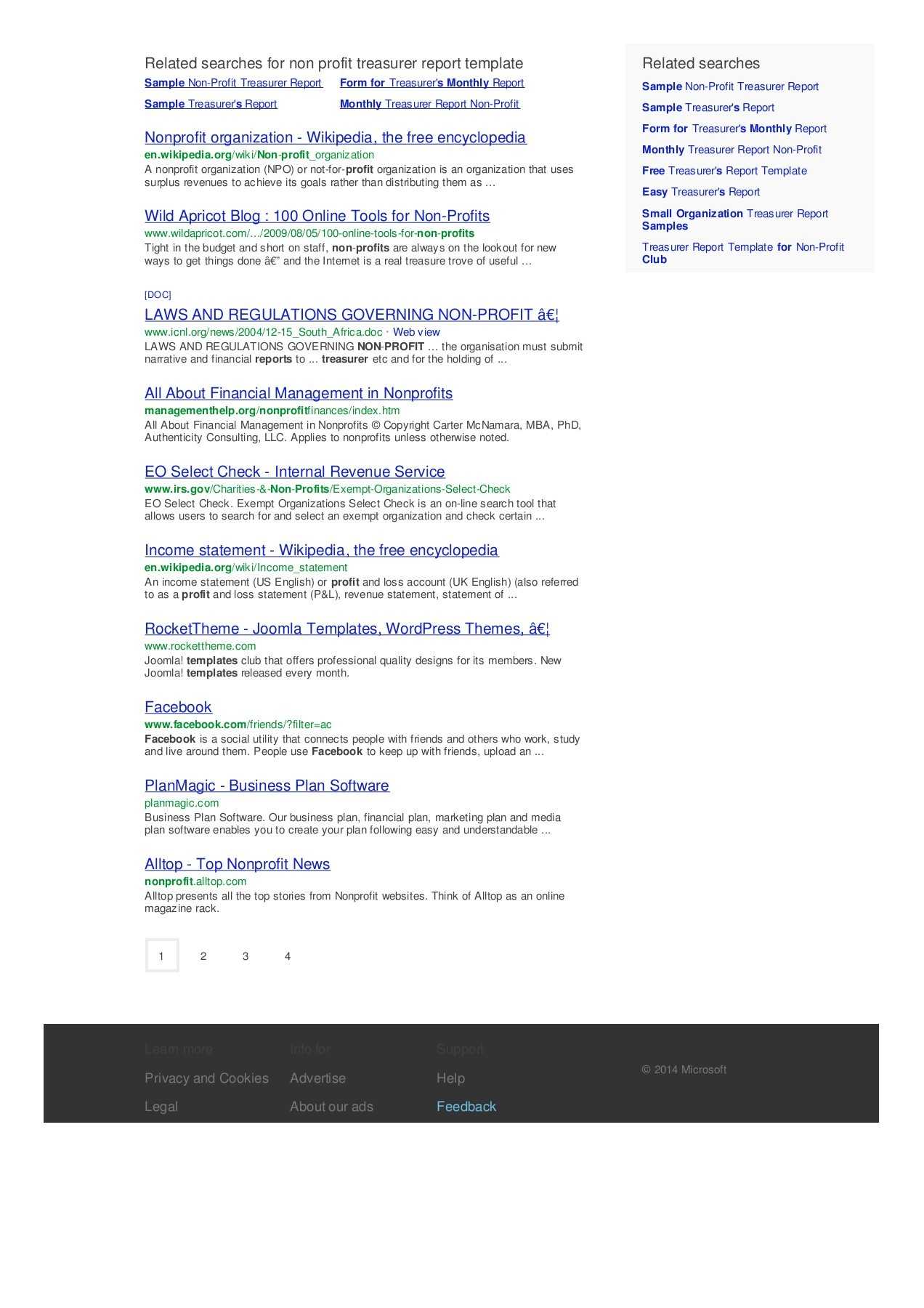 Non Profit Treasurer Report Template In Non Profit Treasurer Report Template