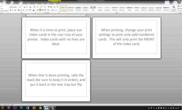Note/index Cards - Word Template within Index Card Template For Word