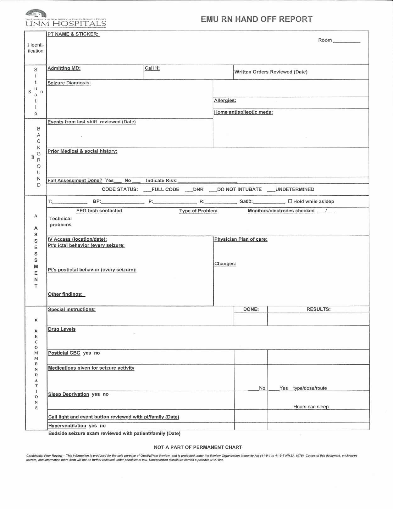 Nurses Report Template | Locksmithcovington Template Pertaining To Nursing Handoff Report Template