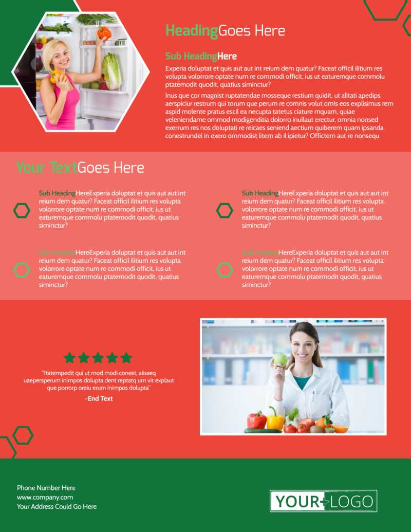 Nutrition Experts Flyer Template With Regard To Nutrition Brochure Template