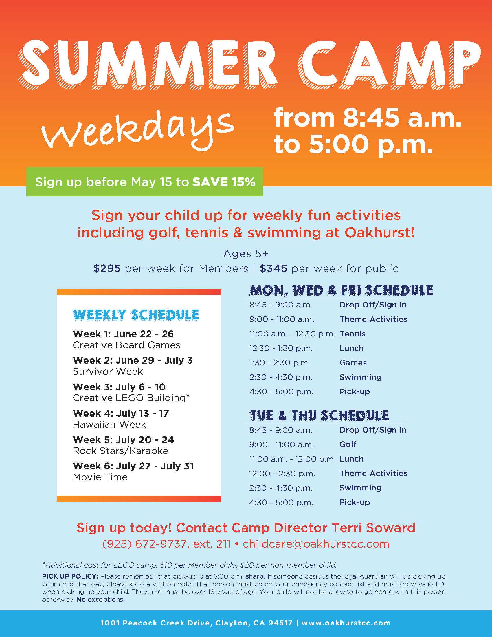 Oakhurst Summer Camp Flyer Template | Kids | Best Summer Regarding Summer Camp Brochure Template Free Download