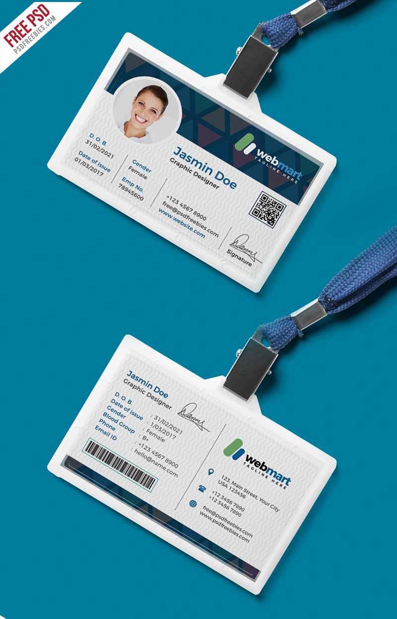 Office Id Card Design Psd | Psdfreebies With Regard To Id Card Design Template Psd Free Download