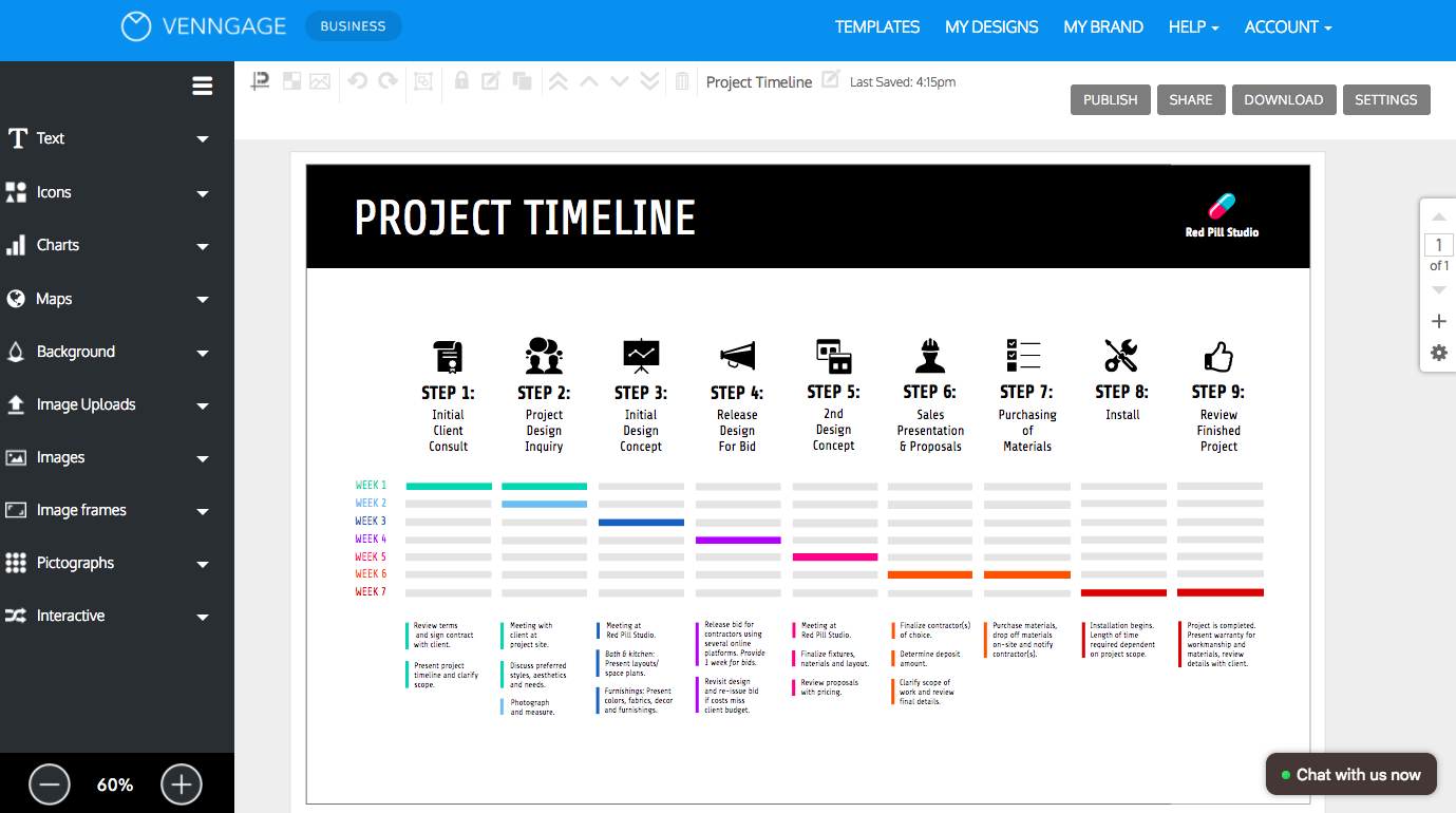 Online Roadmap Maker – Create A Roadmap Template – Venngage Throughout Blank Road Map Template