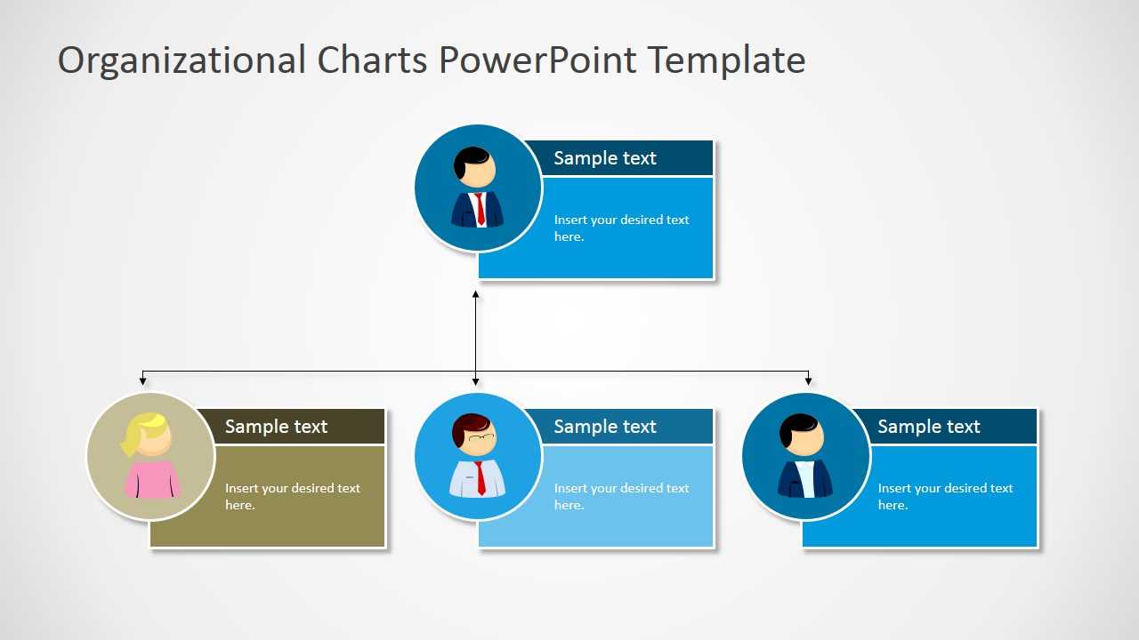 Organizational Charts Powerpoint Template For Microsoft Powerpoint Org Chart Template