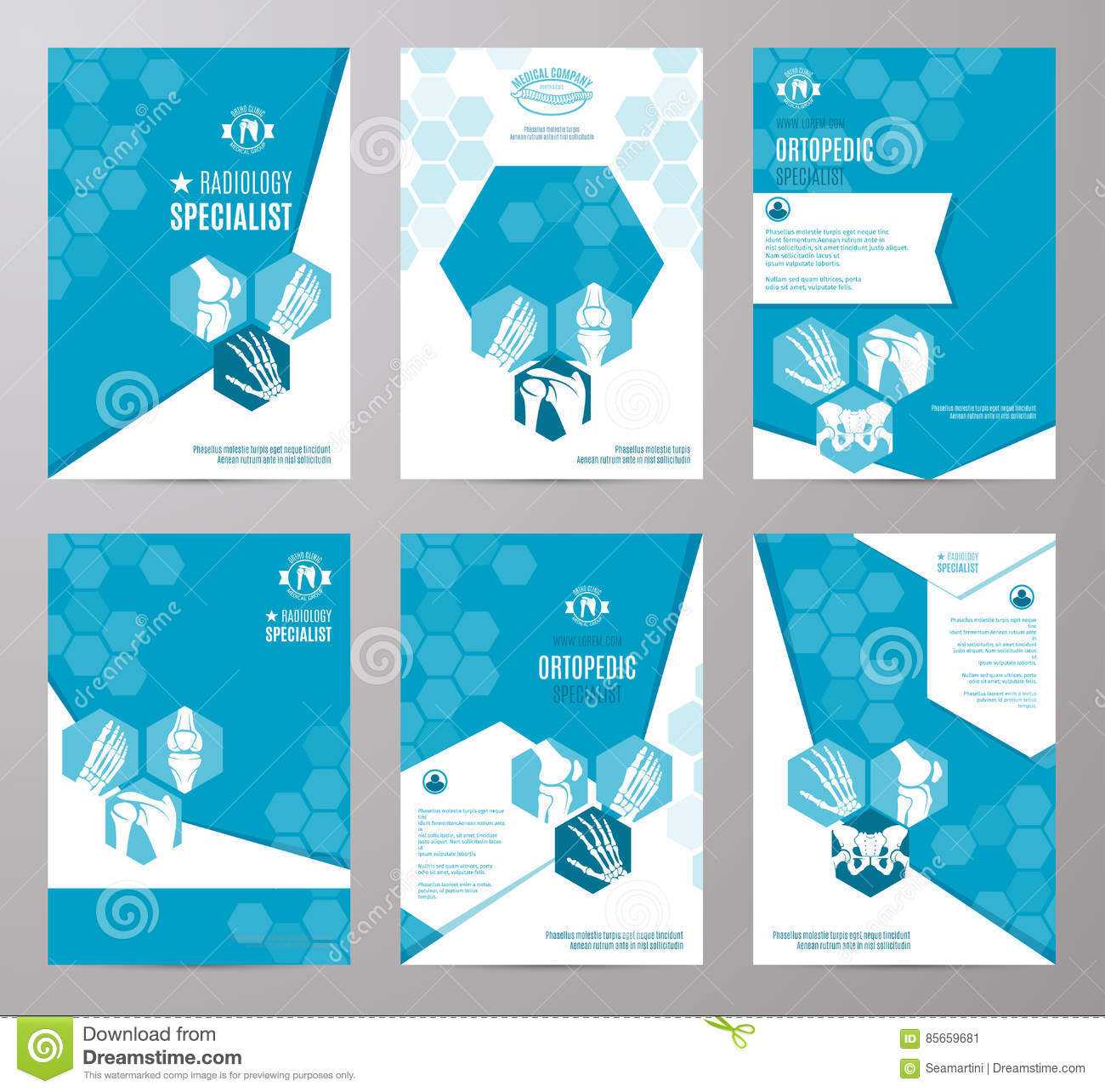 Orthopedics And Radiology Medicine Card Template Stock Inside Medical Banner Template