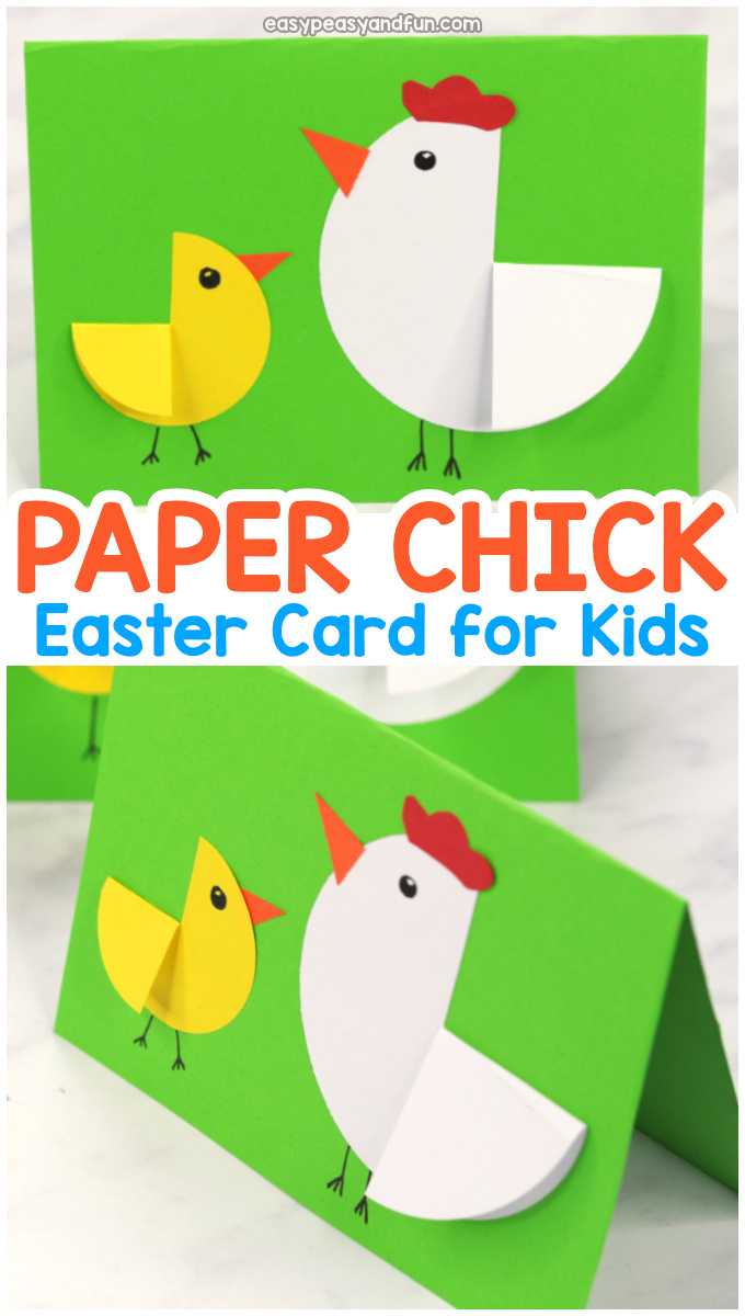 Paper Circle Hen And Chick Craft – Easter Card Idea – Easy Within Easter Chick Card Template