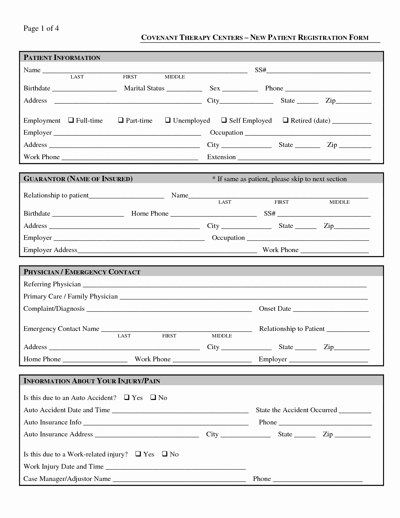 Patient Registration Form Template Download How Patient Within Patient Report Form Template Download