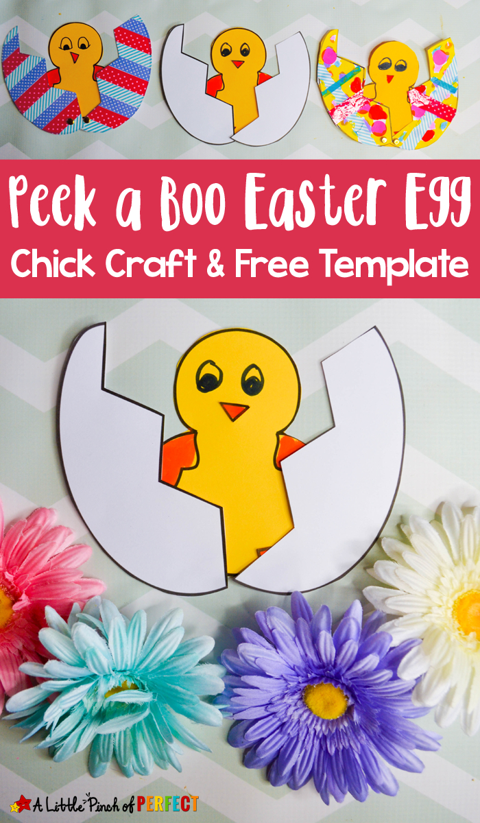 Peek A Boo Easter Egg Chick Craft And Free Template – For Recollections Card Template