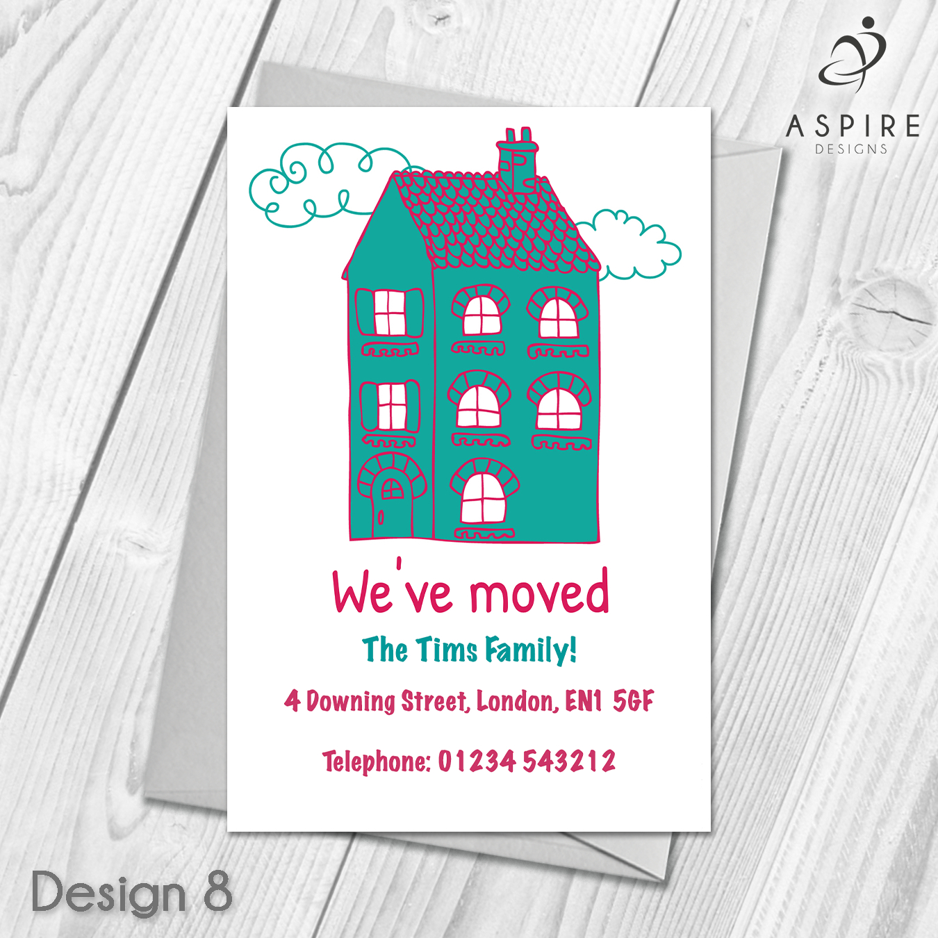 Personalised Home Sweet Home Change Of Address Cards With Free Moving House Cards Templates