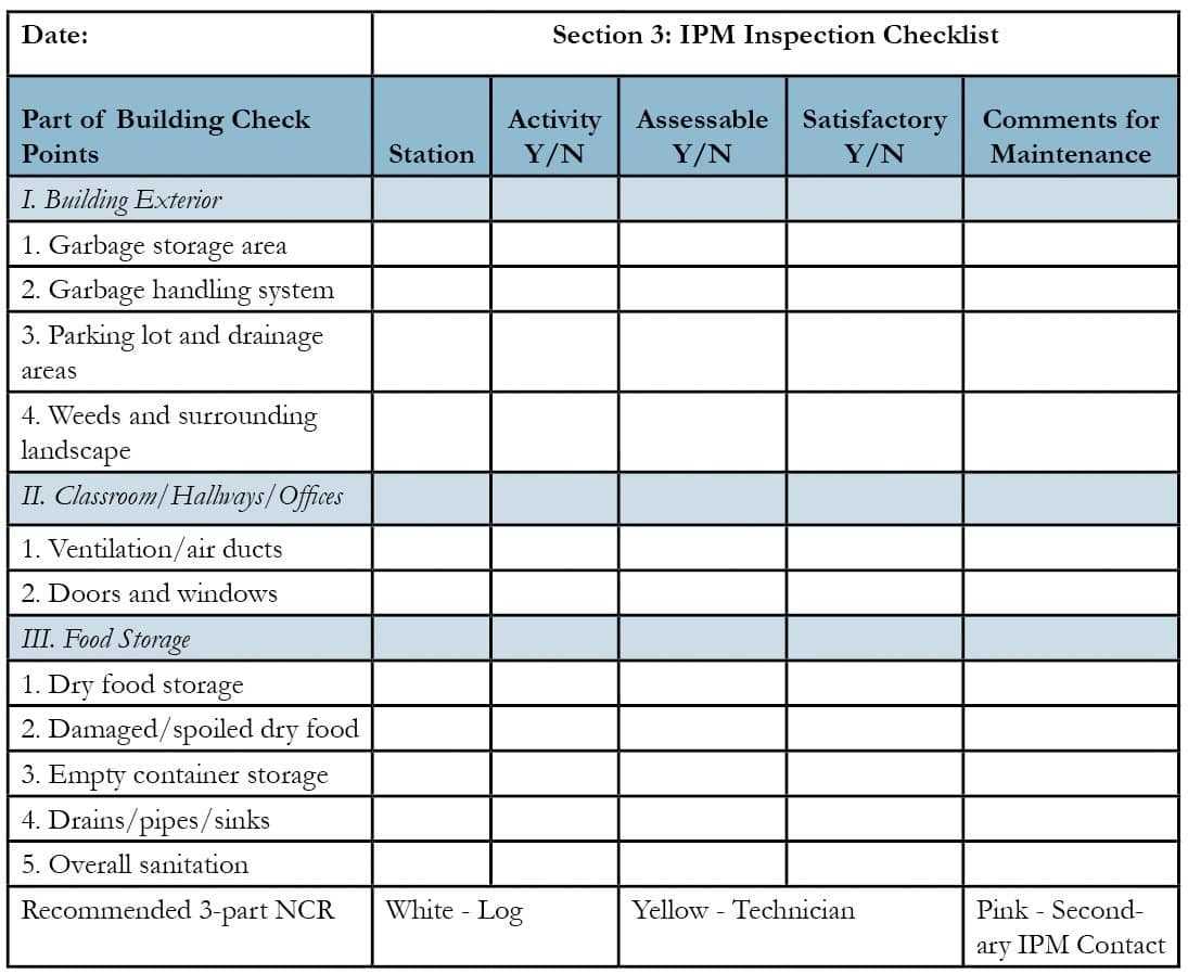 Pest Control Inspection Report Template Unique Pest Control Intended For Pest Control Inspection Report Template