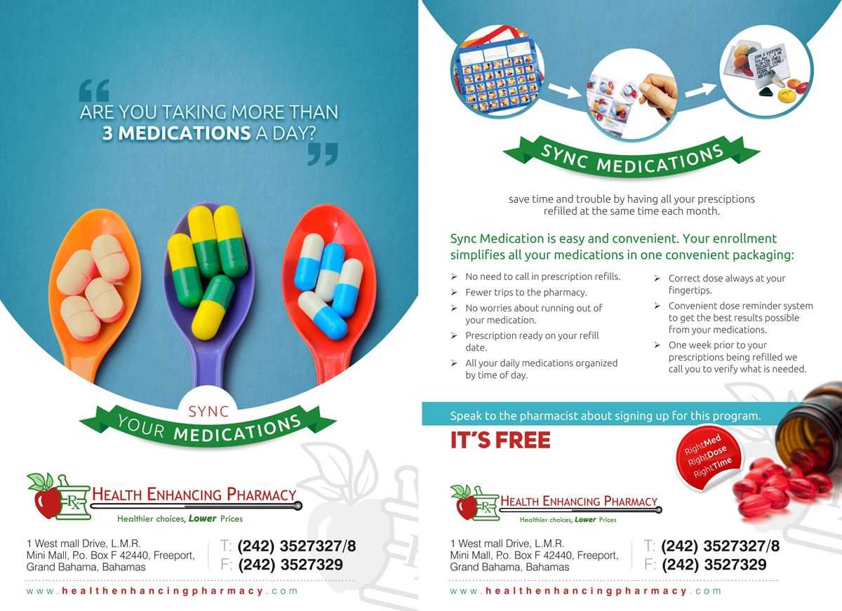 Pharmacy Brochure Design | Top Pharmacy Brochure Design Within Pharmacy Brochure Template Free