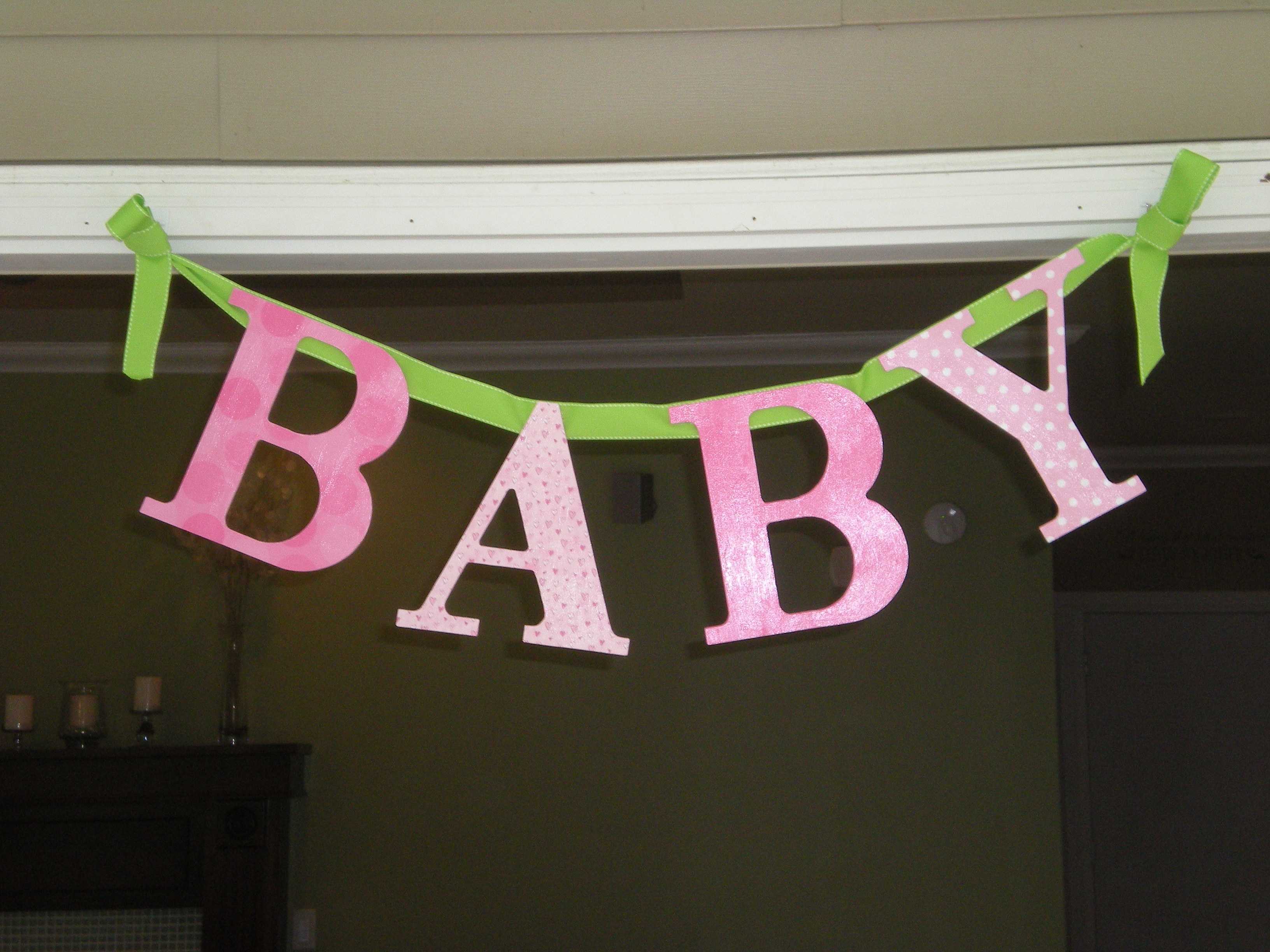 Photo : Baby Shower Supplies Honolulu Image In Diy Baby Shower Banner Template