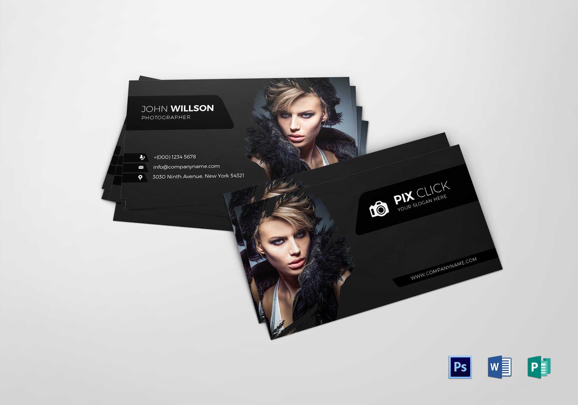 Photographer Business Card Template In Photography Business Card Template Photoshop