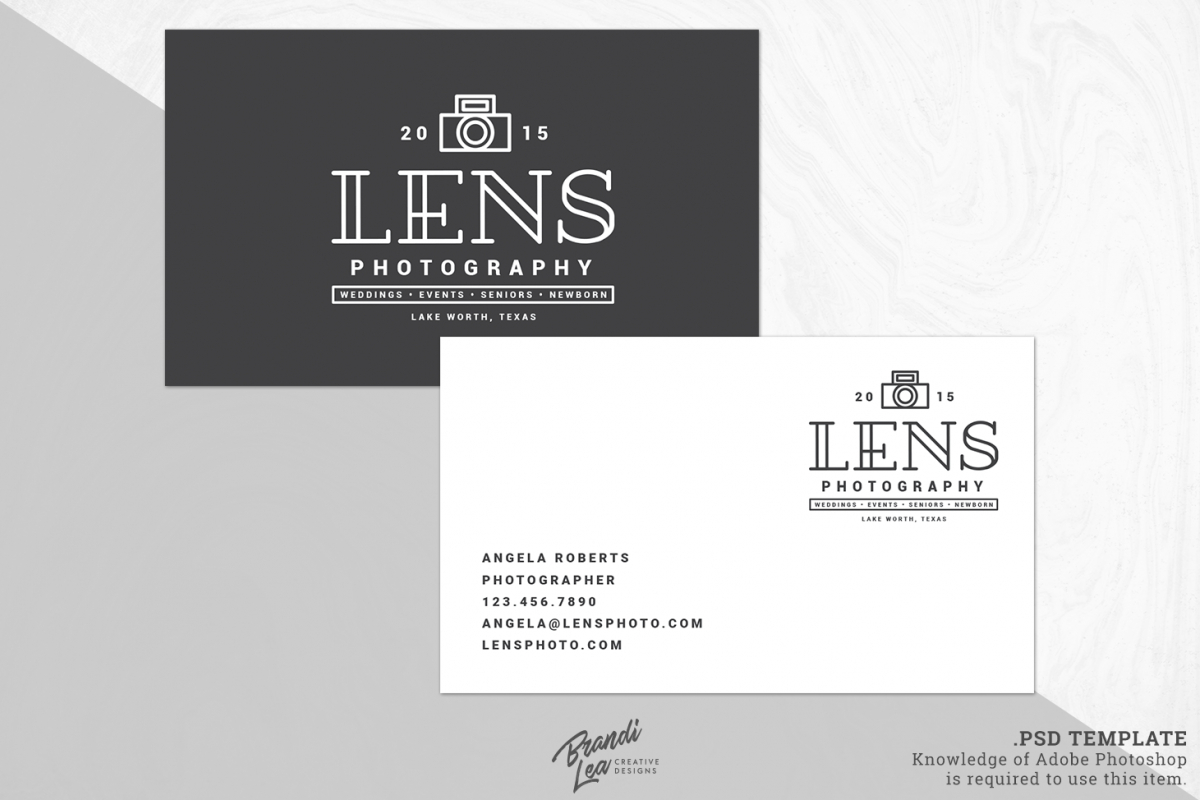 Photography Business Card Template Throughout Photography Business Card Template Photoshop