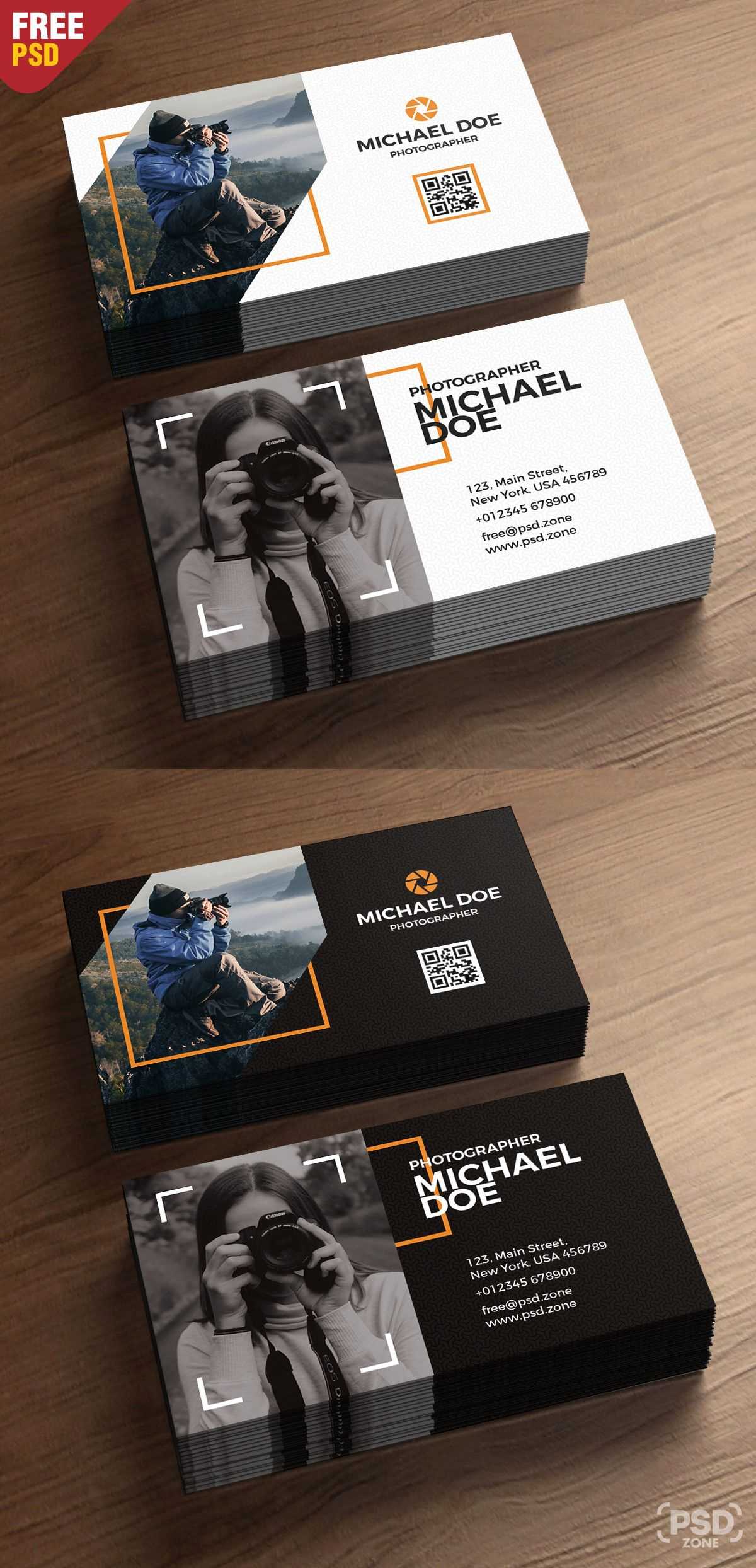 Photography Business Cards Template Psd On Behance Pertaining To Photographer Id Card Template