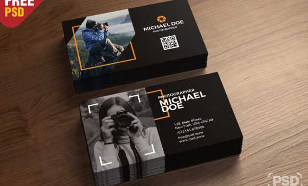 Photography Business Cards Template Psd - Psd Zone throughout Photography Business Card Template Photoshop