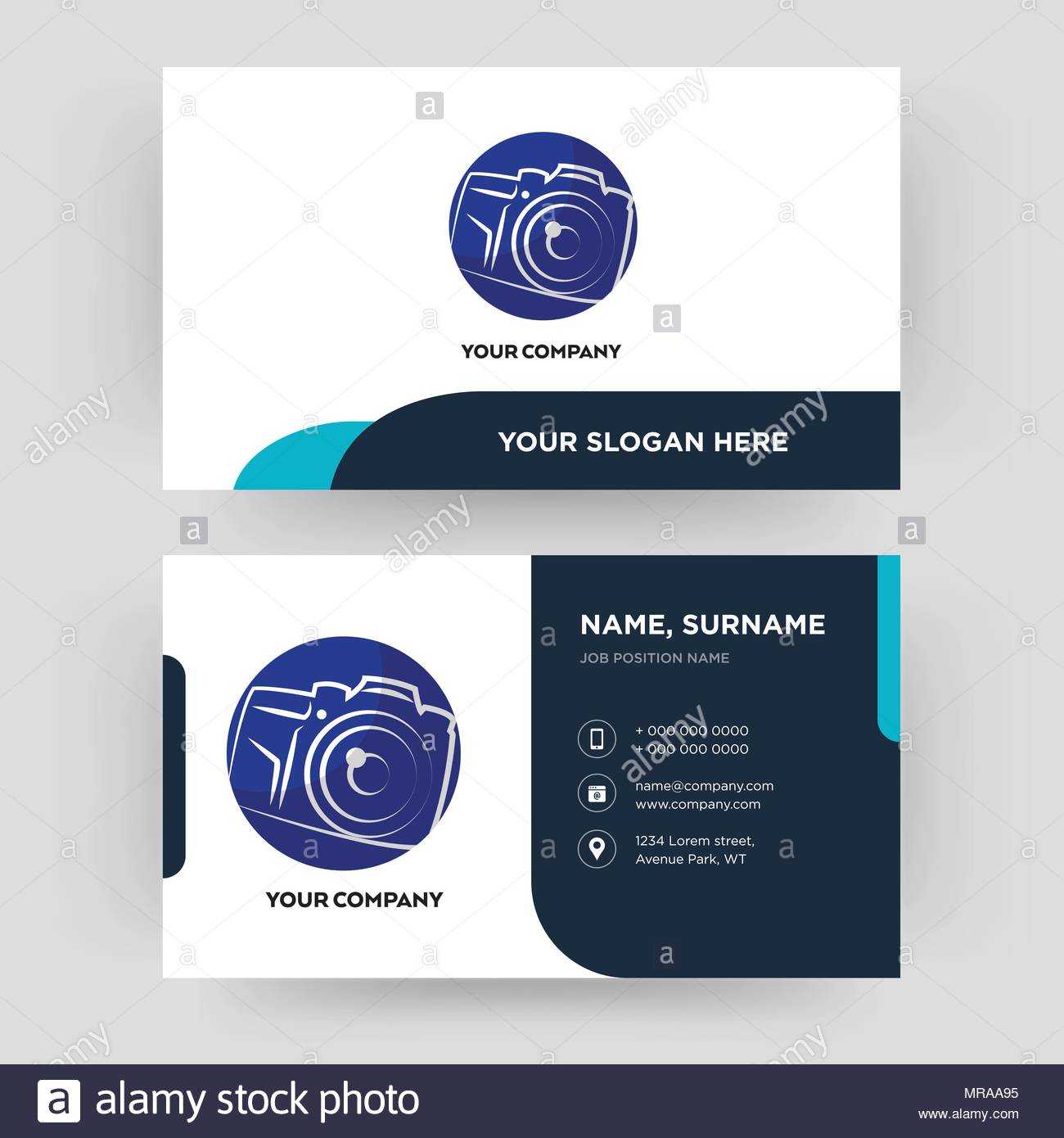 Photography Camera, Business Card Design Template, Visiting Throughout Photographer Id Card Template