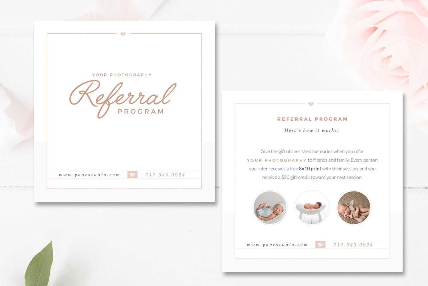 Photography Referral Card Templates, Referral Program Pertaining To Referral Card Template Free