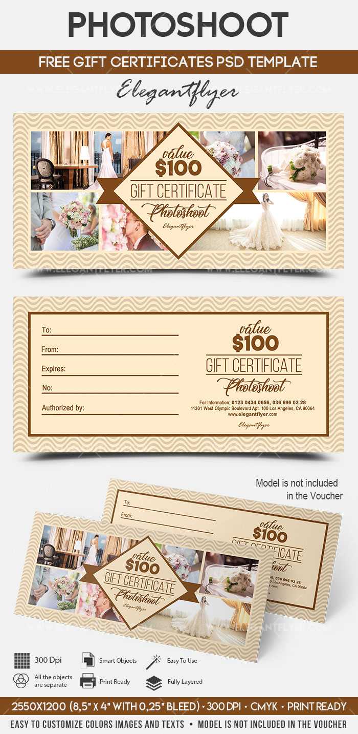 Photoshoot – Free Gift Certificate Psd Template With Gift Certificate Template Photoshop
