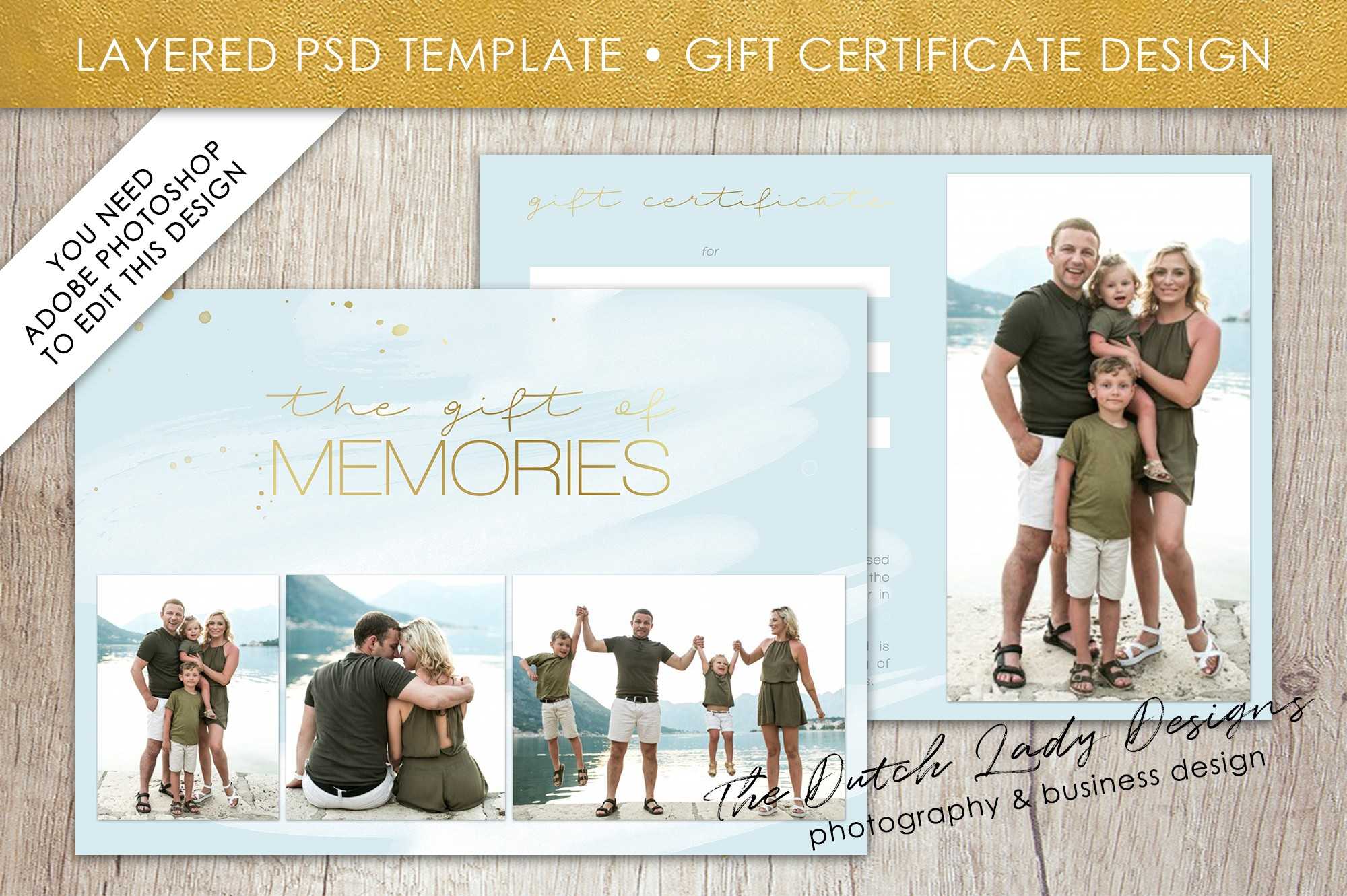 Photoshoot Gift Certificate Template Photography Photo Card With Photoshoot Gift Certificate Template