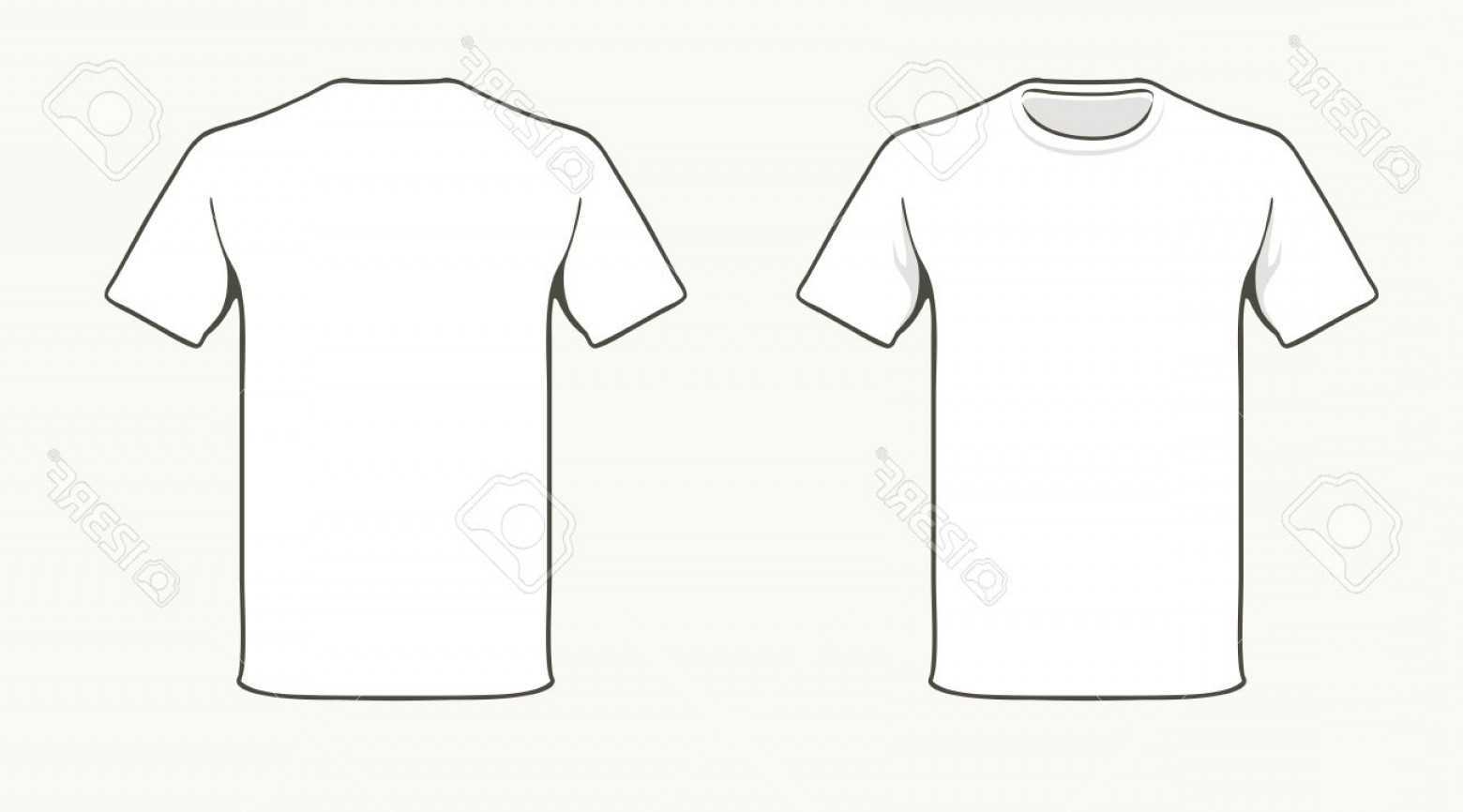 Photostock Vector Blank T Shirt Template | Soidergi Inside Blank Tshirt Template Pdf