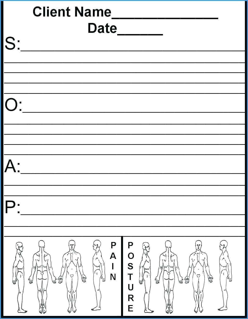 Physical Therapy Progress Notes Template Beautiful Soap Note Throughout Blank Soap Note Template