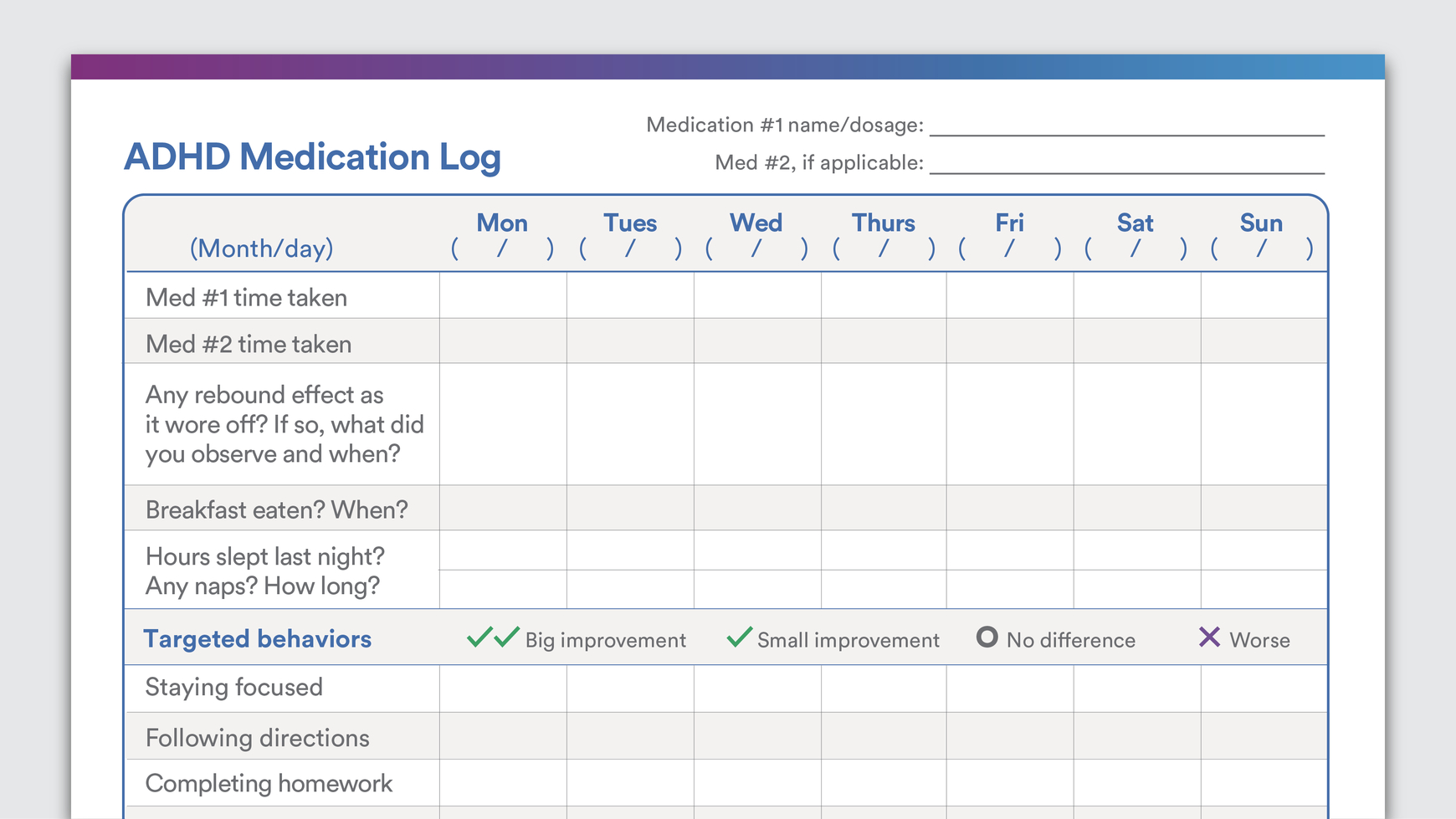 Pin On Add/adhd Within Daily Report Card Template For Adhd