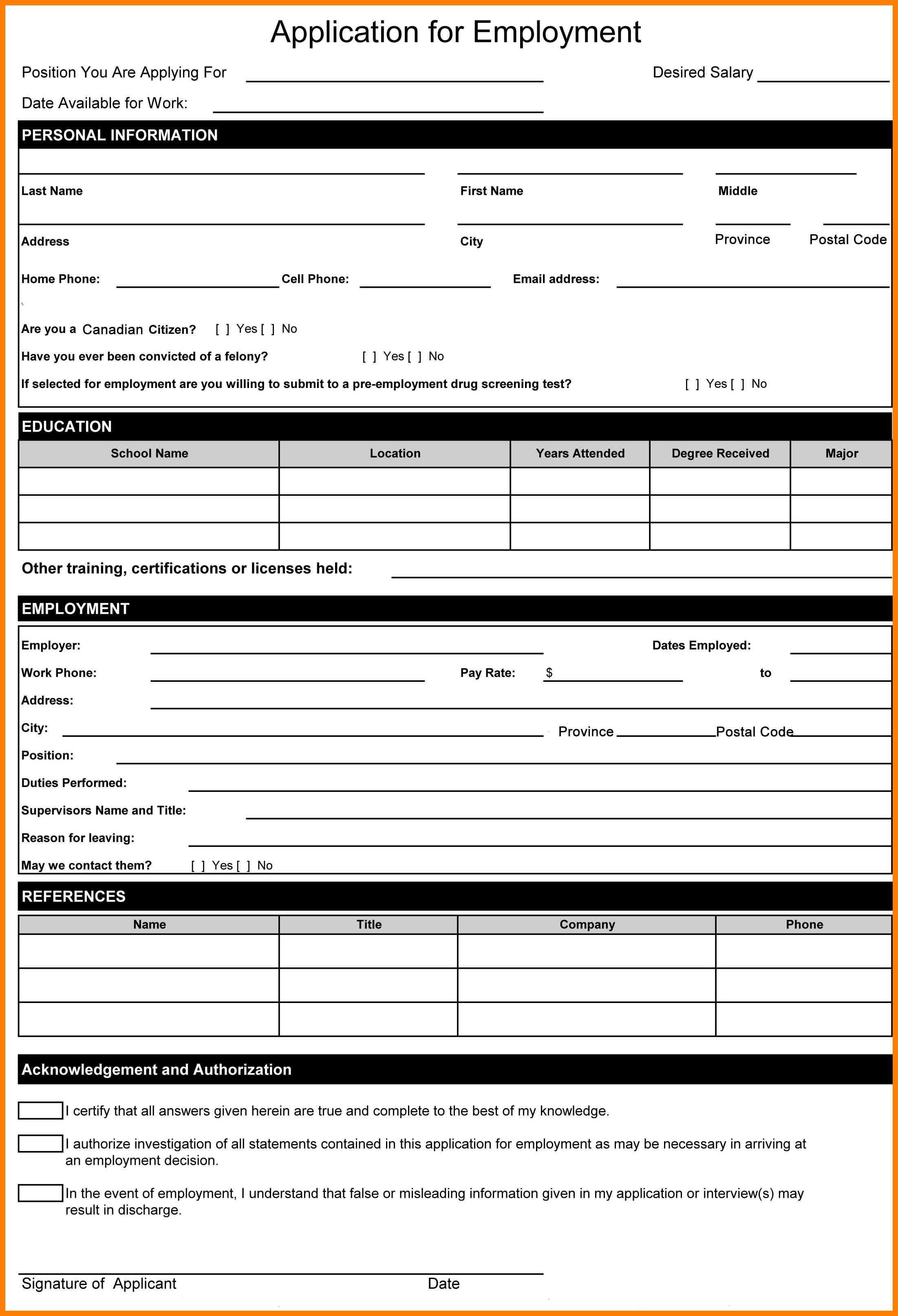 Pin On Biodata Forms In Job Application Template Word
