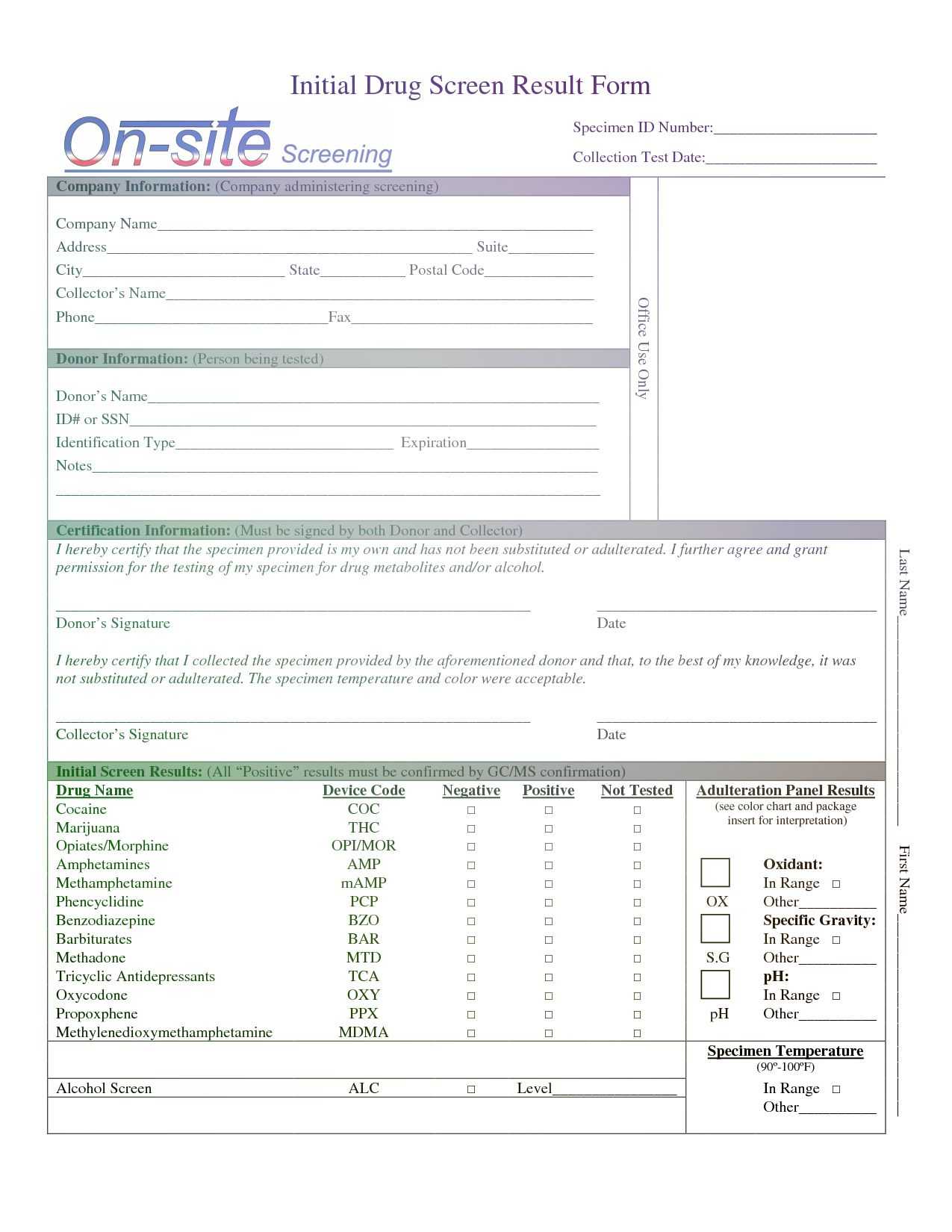 Pin On Drug Test Report Template With Regard To Weekly Test Report Template