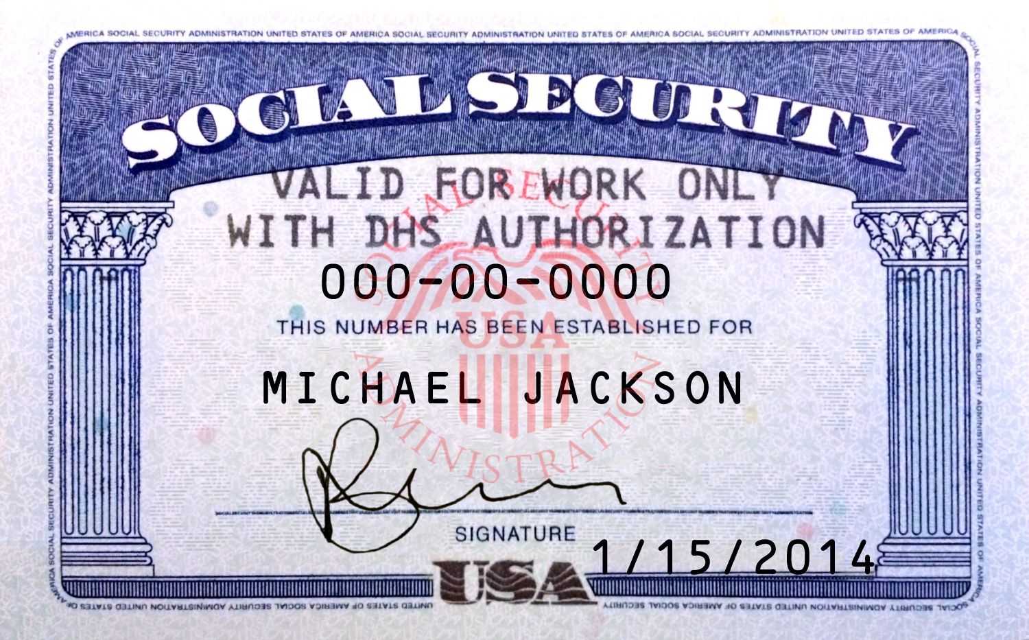 Pin On Novelty Psd Usa Ssn Template Intended For Social Security Card Template Psd