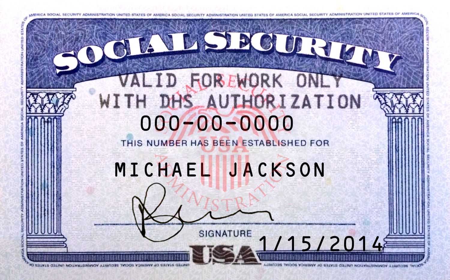 Pin On Novelty Psd Usa Ssn Template Pertaining To Ssn Card Template