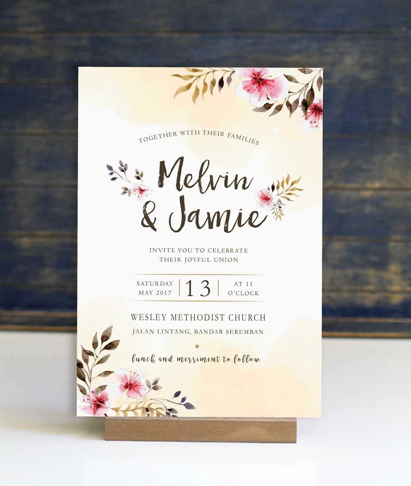 Pin On Ss Wedding Invitations Pertaining To Church Invite Cards Template