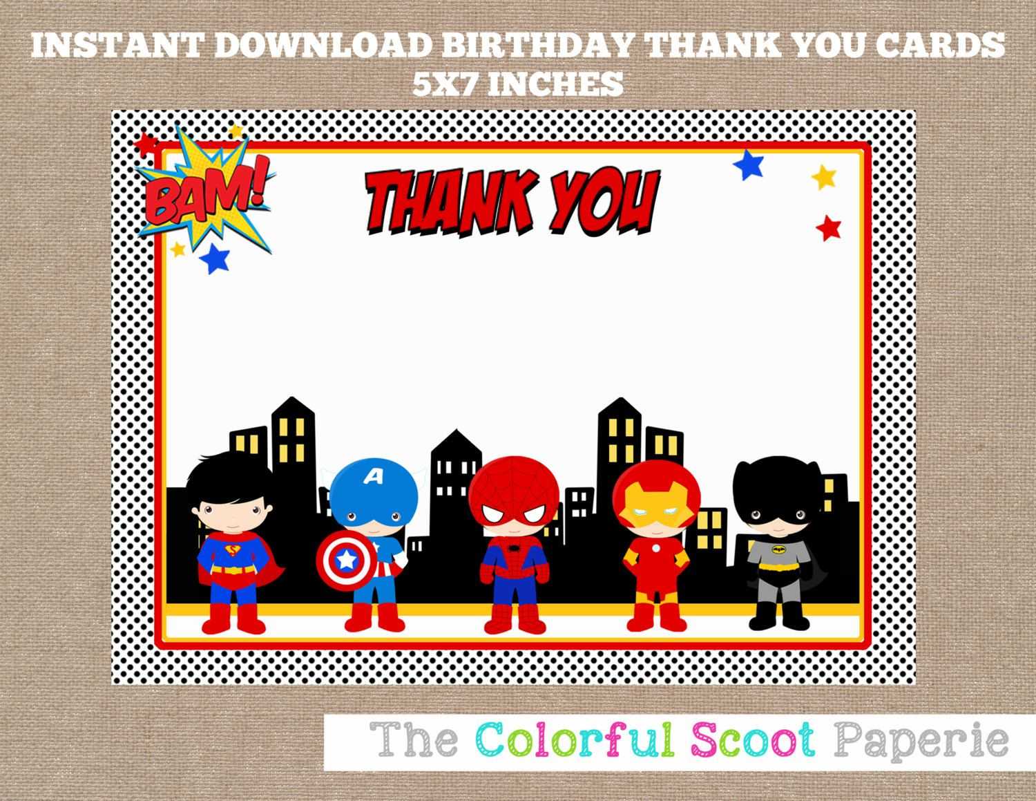 Pin On Volunteer Ideas Throughout Superhero Birthday Card Template