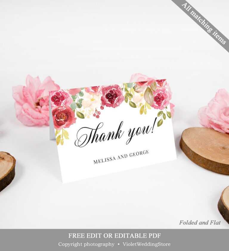 Powerpoint Thank You Card Template