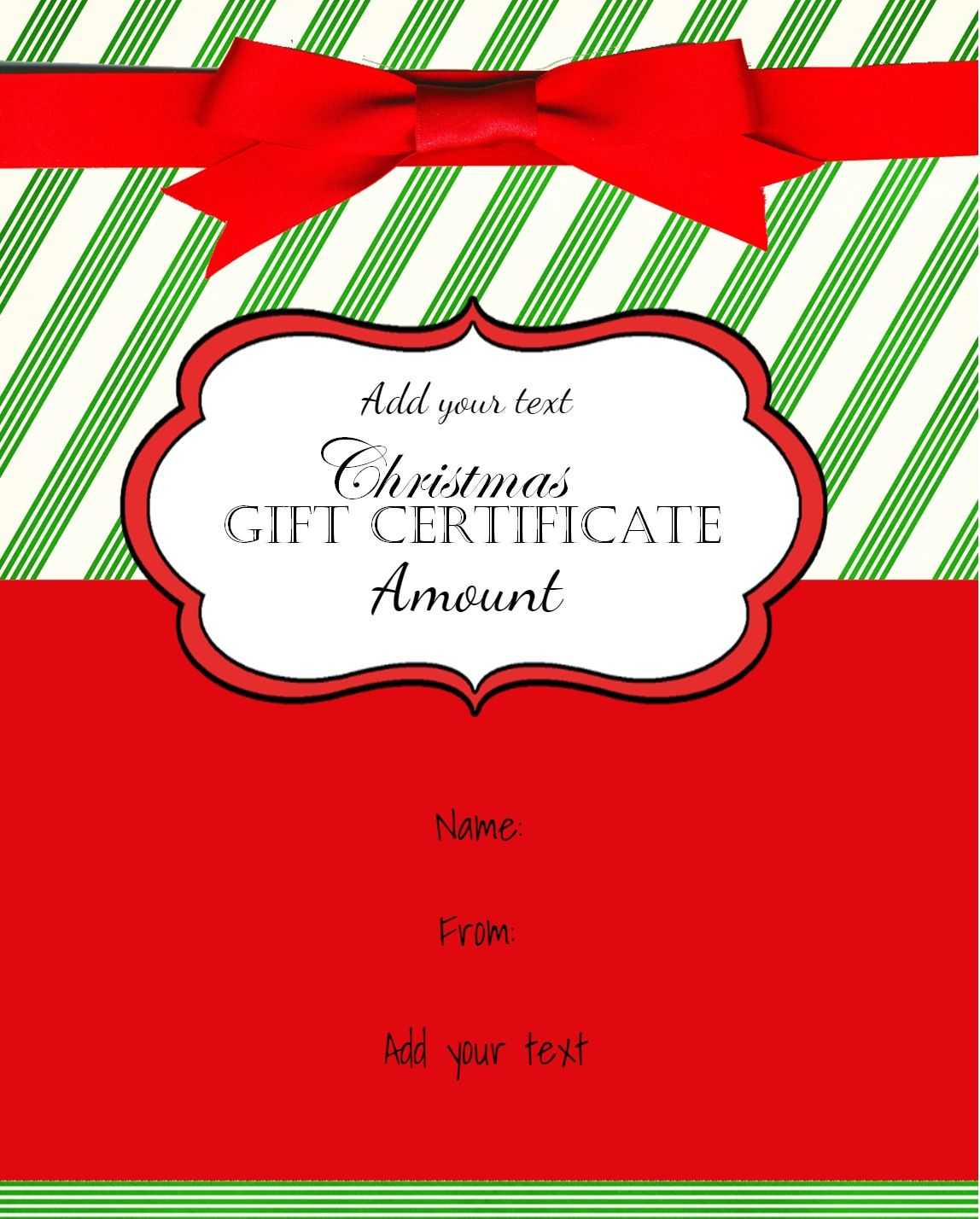 Pinamber M Ross On Gift Ideas | Gift Certificate Throughout Free Christmas Gift Certificate Templates