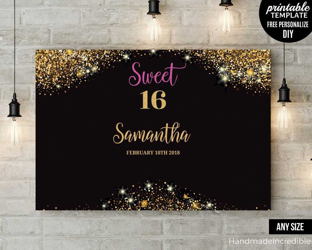 Pinargelia Figueroa On Birthday Party Ideas In 2019 Throughout Sweet 16 Banner Template