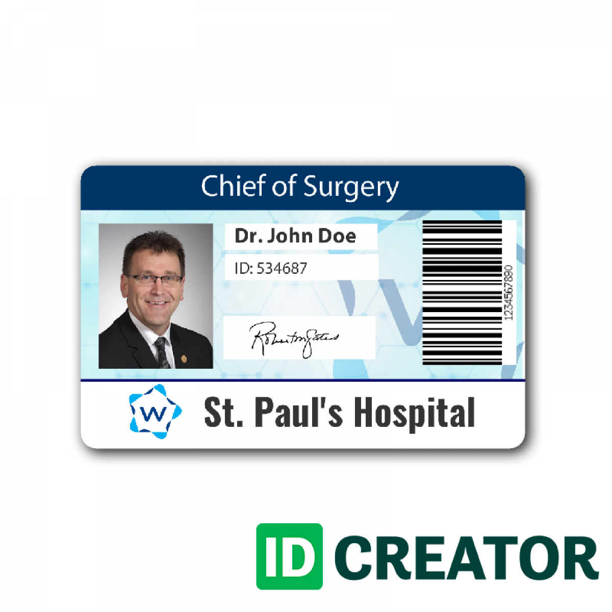 Pinblue Heron On /en/ | Id Card Template, Cards, Name For Doctor Id Card Template