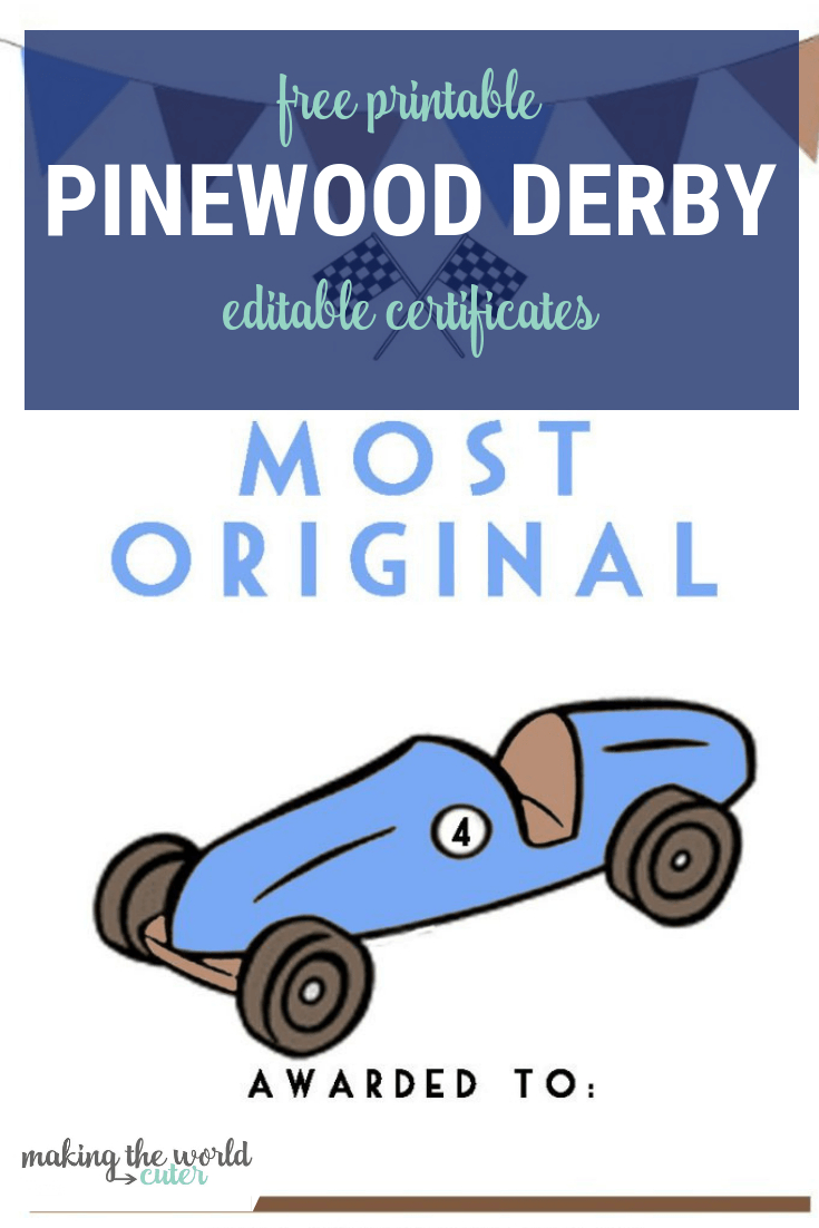 Pinewood Derby Certificates Throughout Pinewood Derby Certificate Template