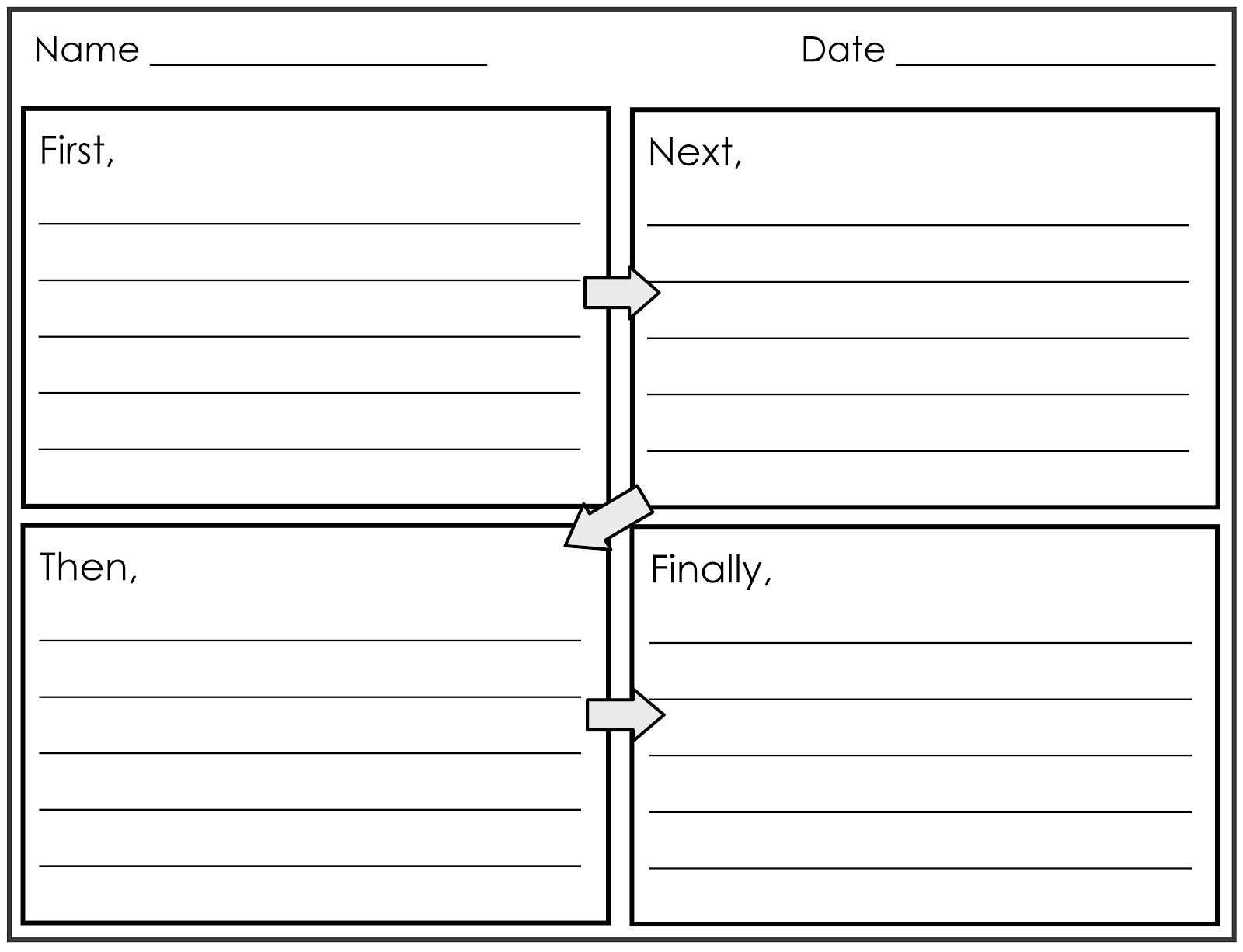 Pinkimberly Ann On Work On Writing | Narrative Writing With Regard To Blank Four Square Writing Template