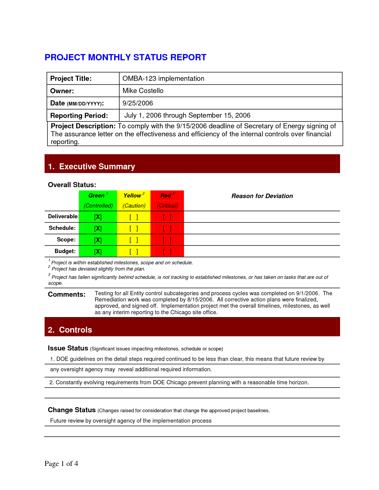 Pinlesedi Matlholwa On Templates | Project Status Report Inside Deviation Report Template