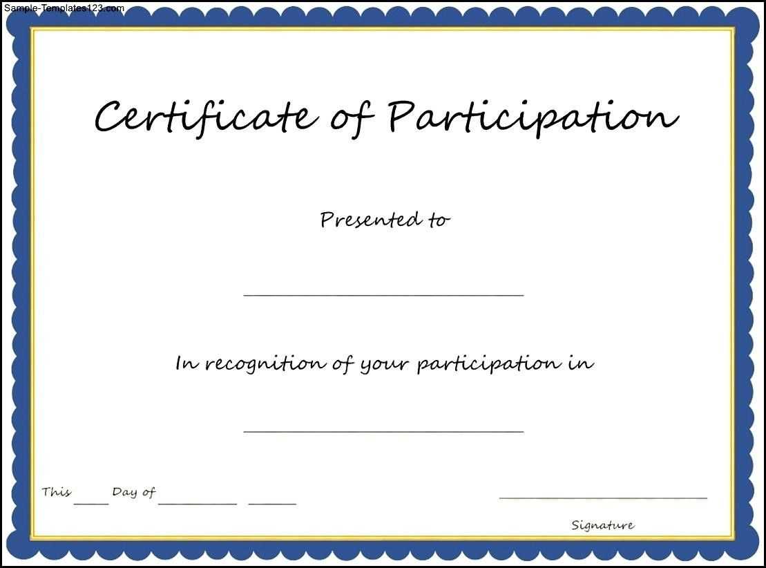 Pinmahammad Muradov On Download | Certificate Of With Regard To Templates For Certificates Of Participation
