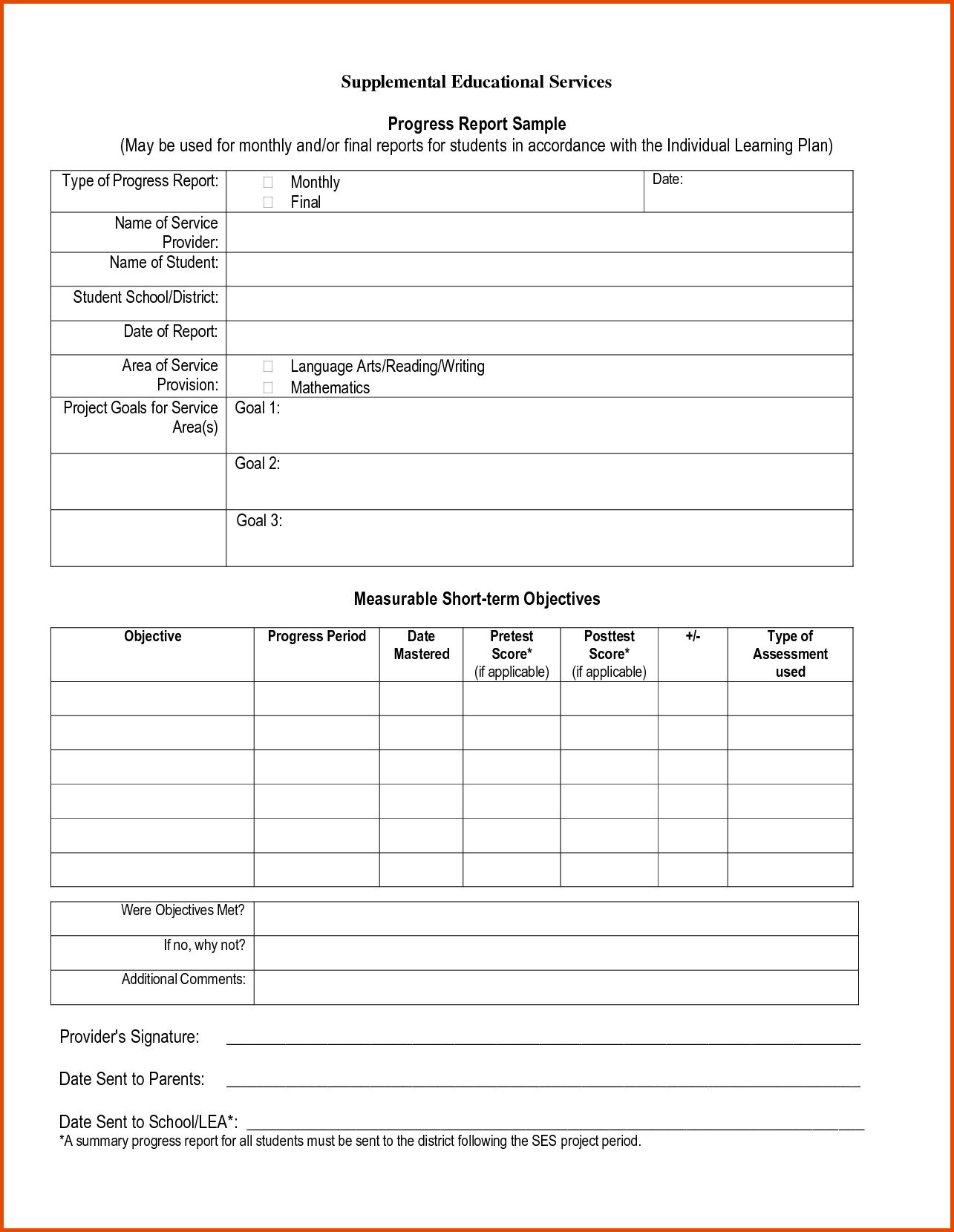 Pinmaricarl Carranza On Sample Progress Report For Homeschool Report Card Template Middle School