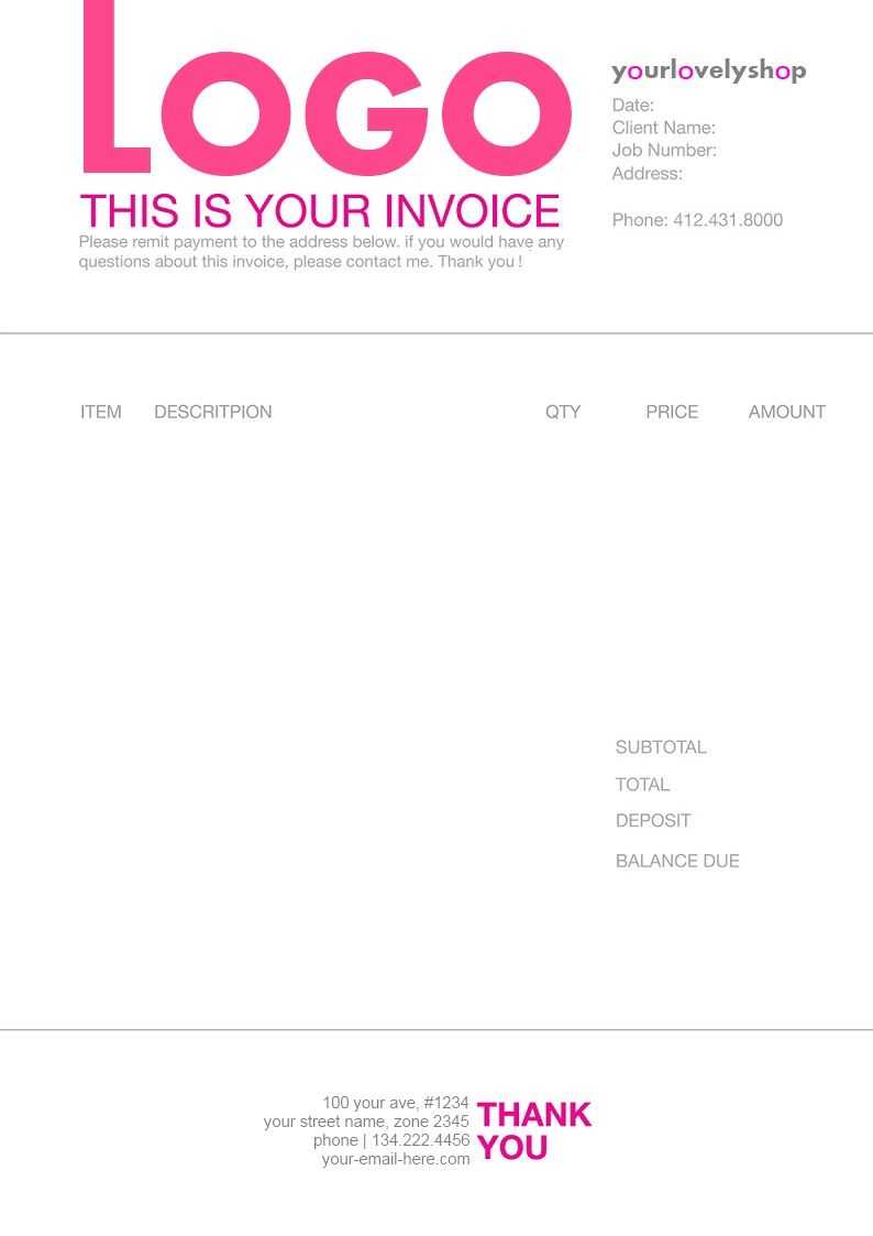 Pinmatthieu Smith On Invoices | Invoice Design Template Pertaining To Web Design Invoice Template Word