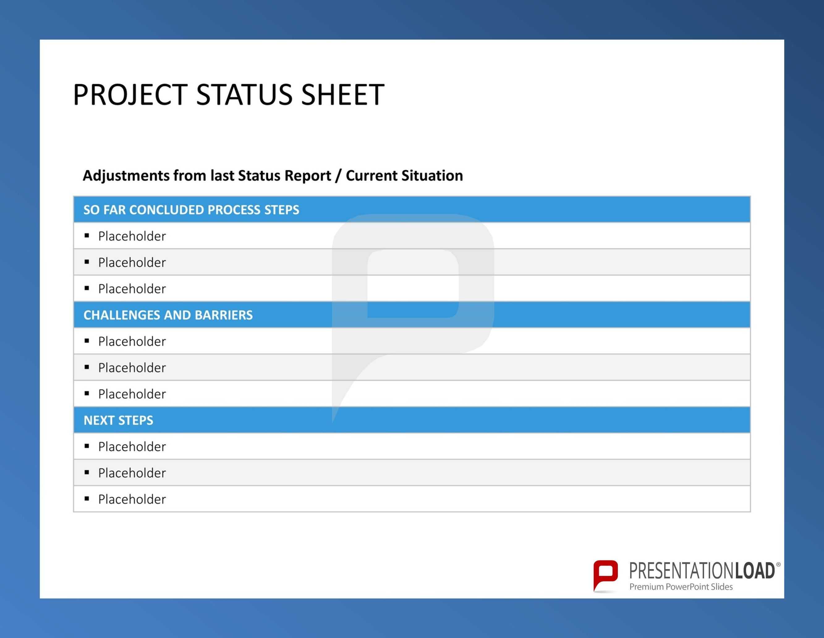 Pinpresentationload On Quality Management // Powerpoint In Weekly Project Status Report Template Powerpoint