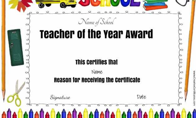 Pintiffany Ehlers On Avary | Teacher Awards, Award inside Best Teacher Certificate Templates Free