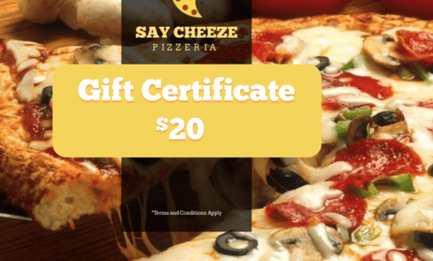 Pizzeria Restaurant Gift Certificate Template | Free inside Pizza Gift Certificate Template