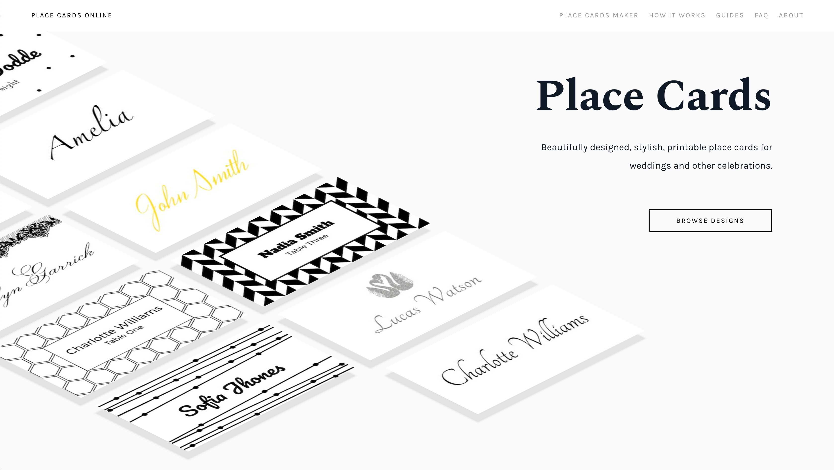 Place Cards Online - Place Cards Maker. Beautifully Designed Pertaining To Celebrate It Templates Place Cards