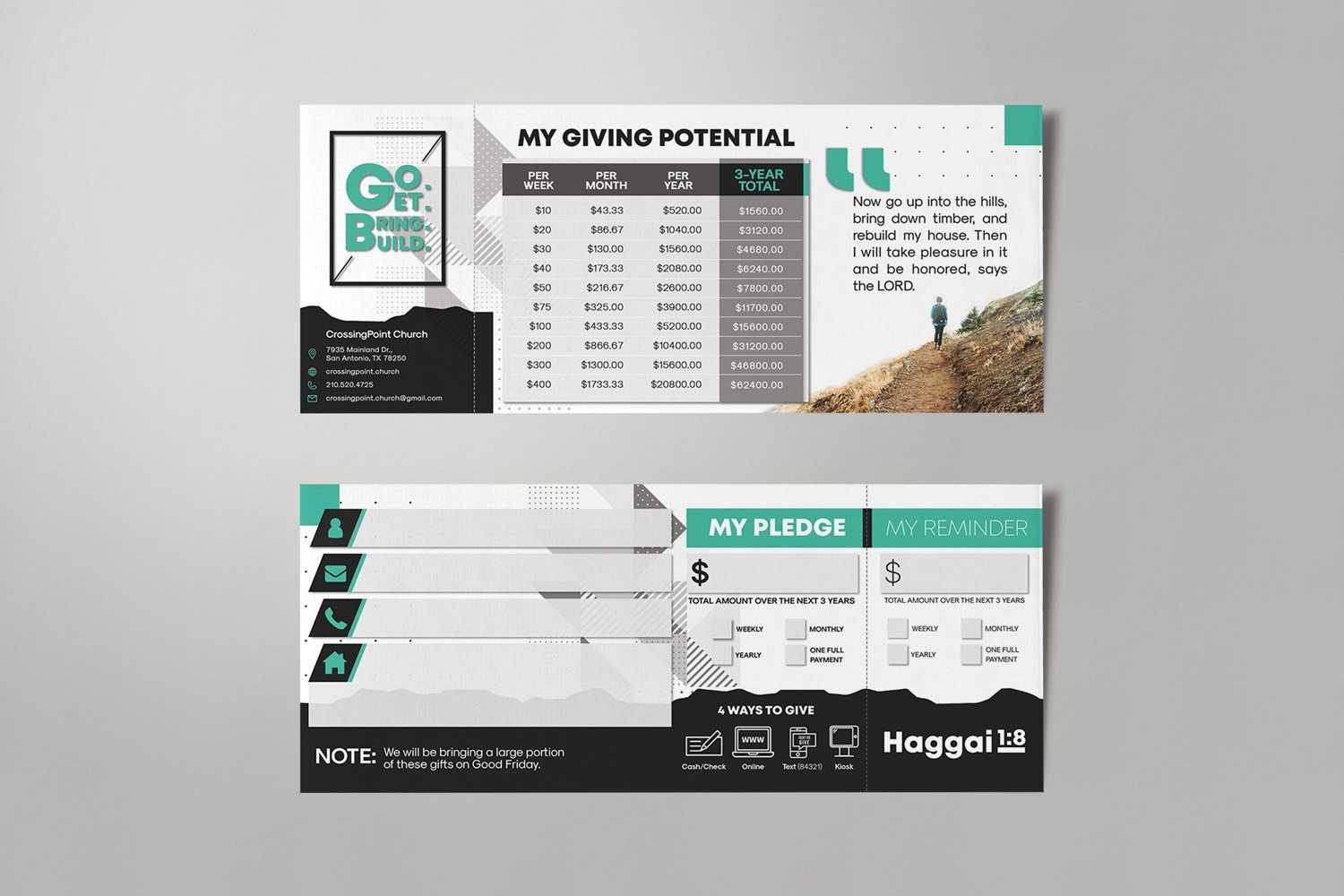 Pledge Cards & Commitment Cards | Church Campaign Design Pertaining To Pledge Card Template For Church